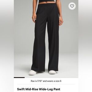 Lululemon Swift Mid-Rise Wide-Leg Pant